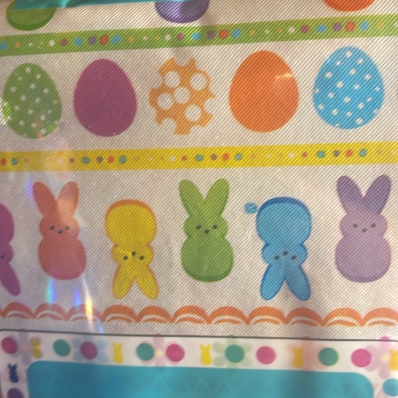 NWOT colorful peeps tablecloth - Picture 2 of 3